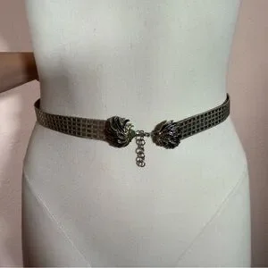 Pitti Bijoux vintage 1980’s 90 Retro Silver metal Hedgehog skinny belt Vintage | Accessories | Pitti Bijoux Vintage 98s 90 Retro  main image 3